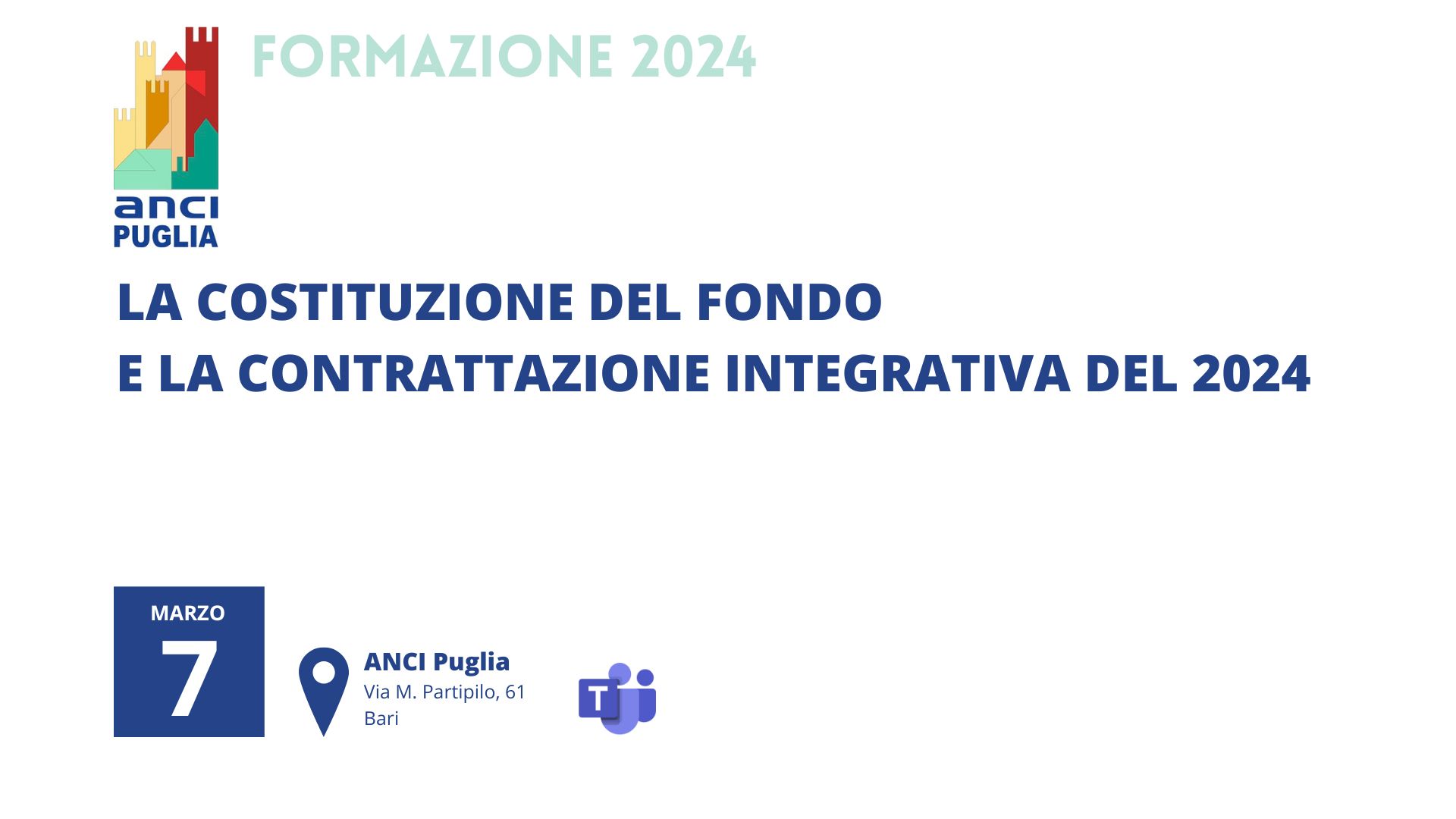 La costituzione del fondo e la contrattazione integrativa del 2024