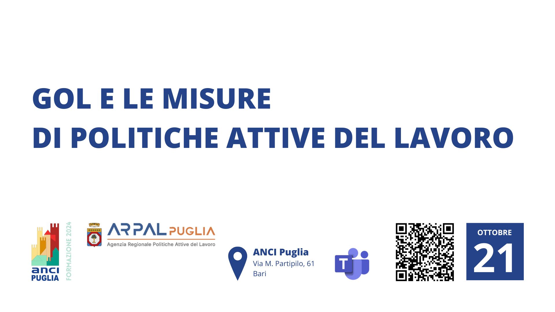 Gol e le misure di politiche attive del lavoro