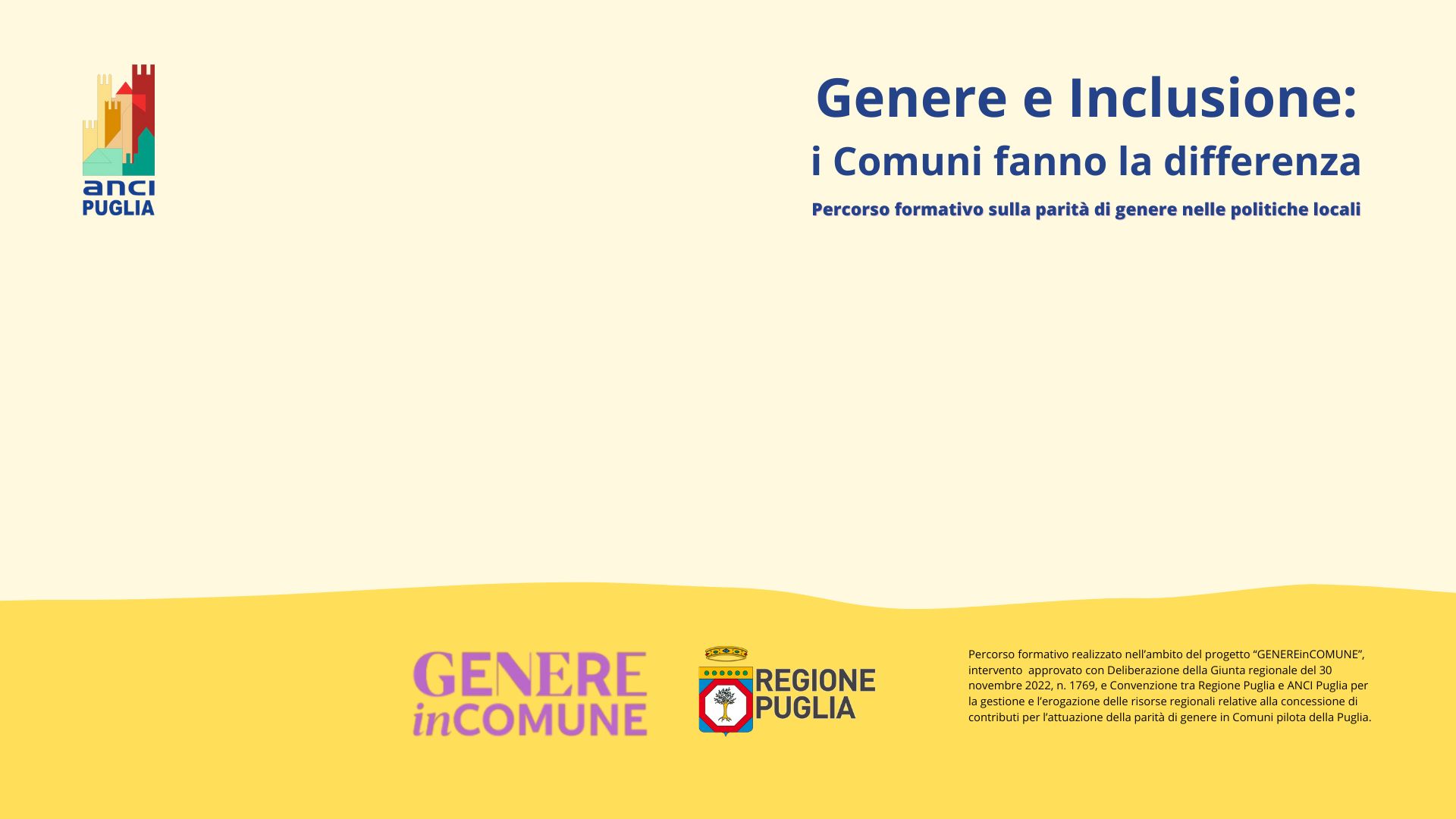 Genere e Inclusione: i Comuni fanno la differenza