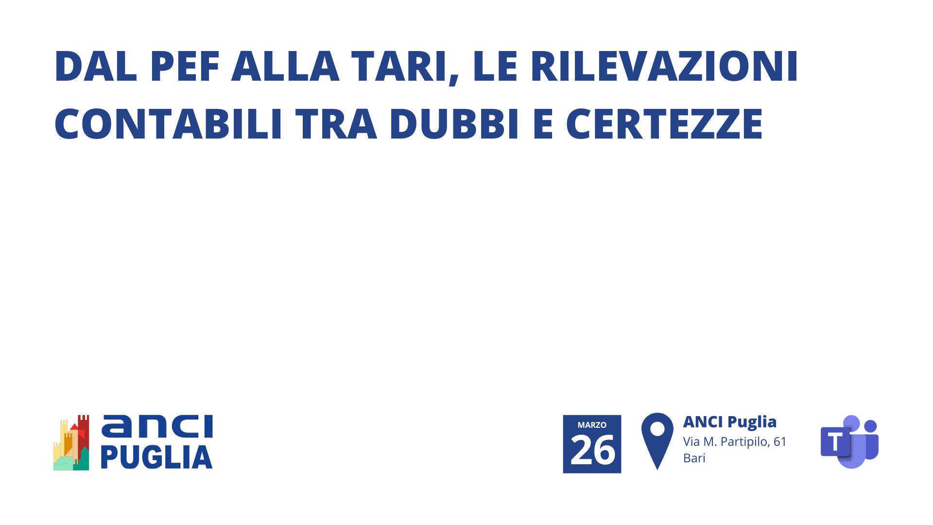 Dal PEF alla TARI, le rilevazioni contabili tra dubbi e certezze